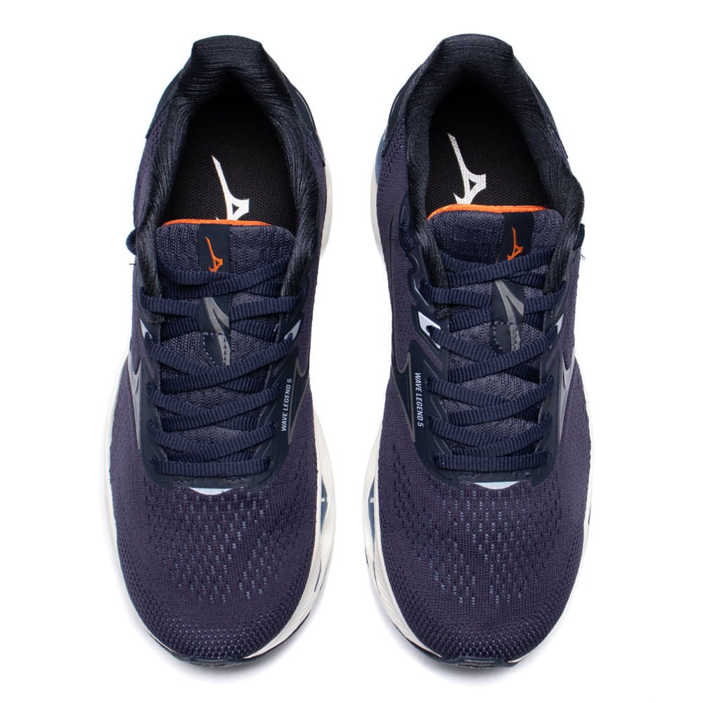 Tênis Masculino Mizuno Wave Legend 5 Esportivo Marinho Marinho 4