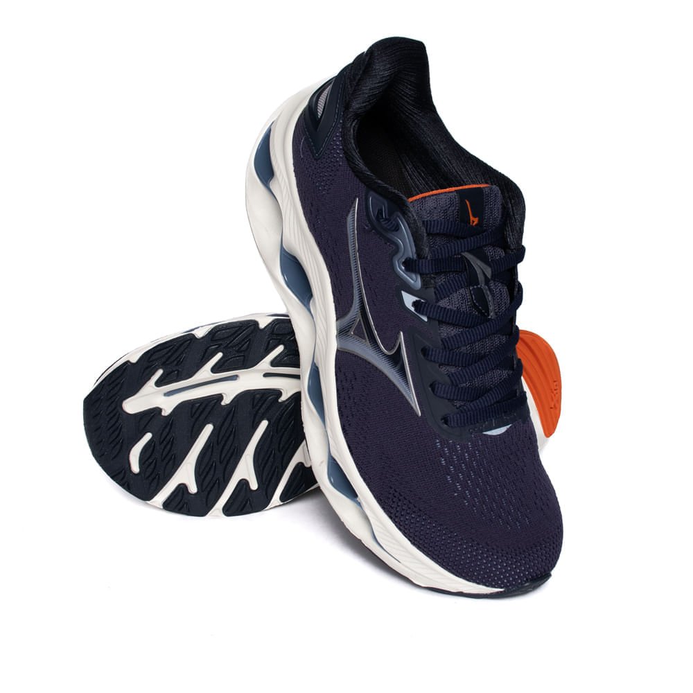 Tênis Masculino Mizuno Wave Legend 5 Esportivo Marinho Marinho 6