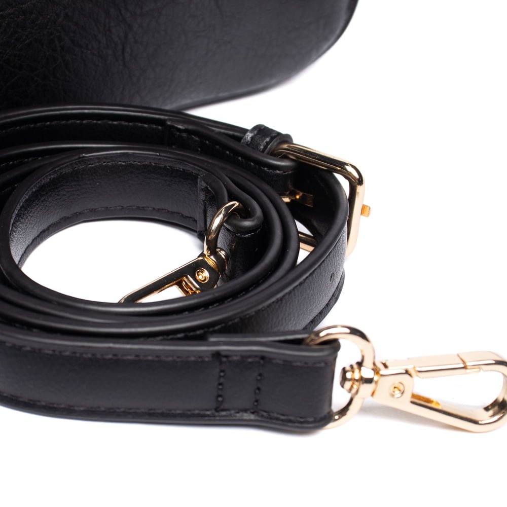 Bolsa Feminina Wj Alça Trançada Pequena Preto Preto 4