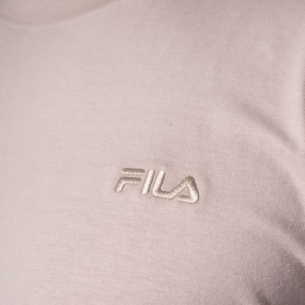 Camiseta Masculina Fila Regular Classic Caqui Bege 2