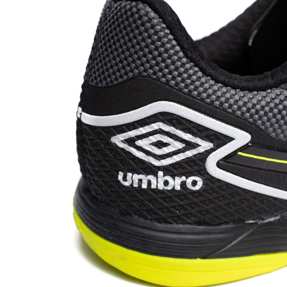 Chuteira Futsal Umbro Pro 5 Bump Club Preto/Verde Preto 5
