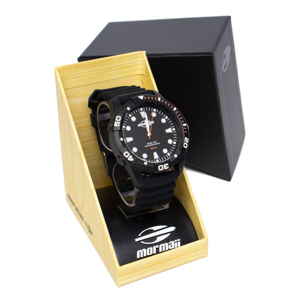 Relógio Masculino Mormaii Mopc21jall/8e Esportivo Preto Preto 5