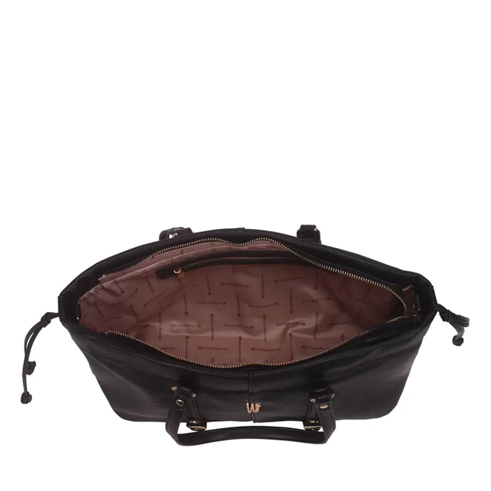 Bolsa Feminina Wj Tote Fivelas Preto Preto 2