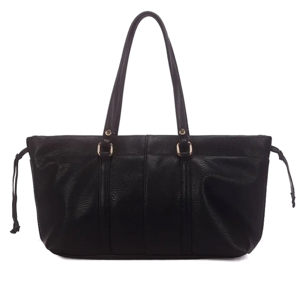 Bolsa Feminina Wj Tote Fivelas Preto Preto 4