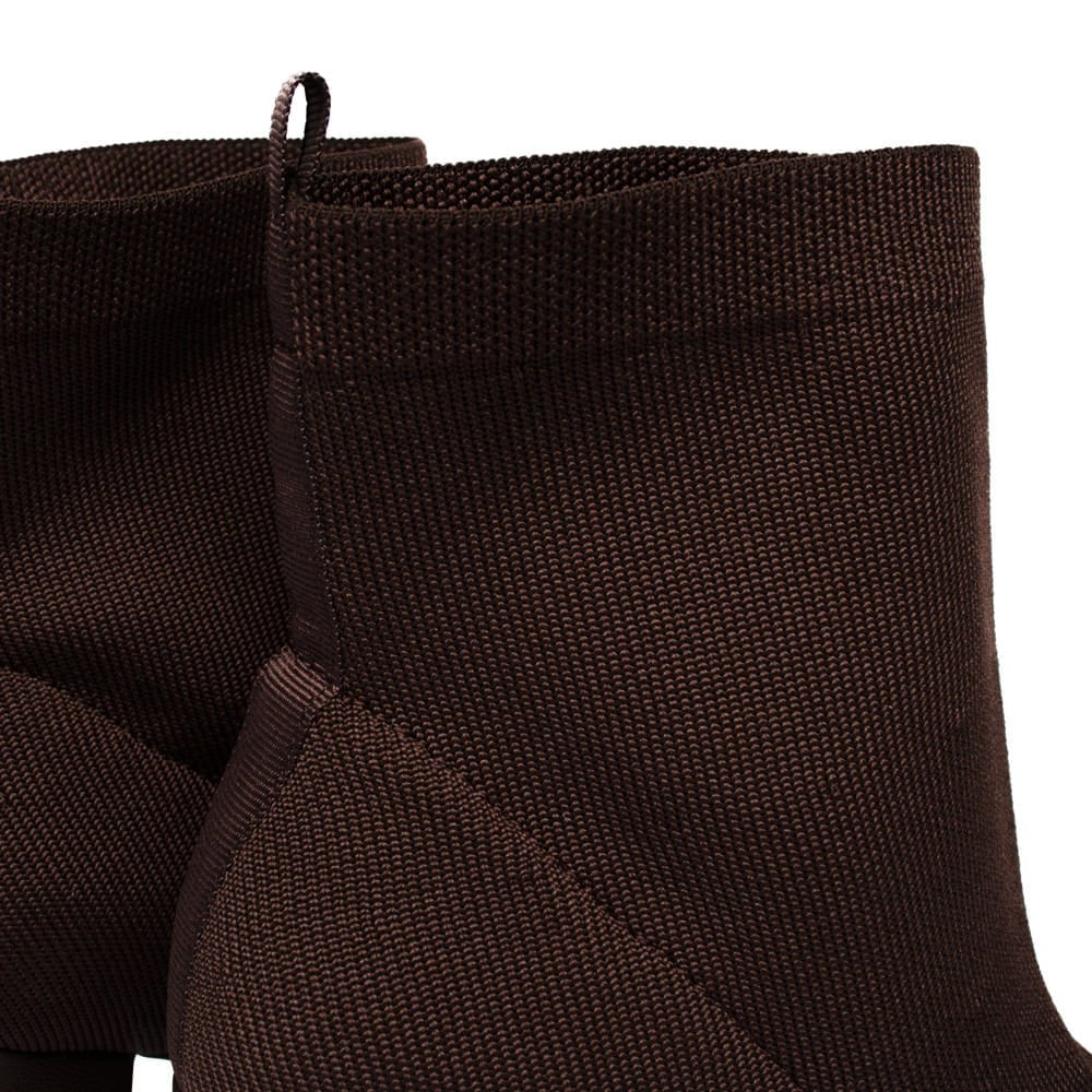 Bota Feminina Via Marte Sock Boot Knit Marrom Marrom 2