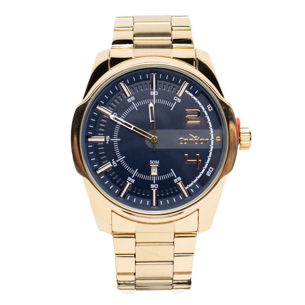 Relógio Masculino Condor Co2115nce/4a Speed Robusto Dourado