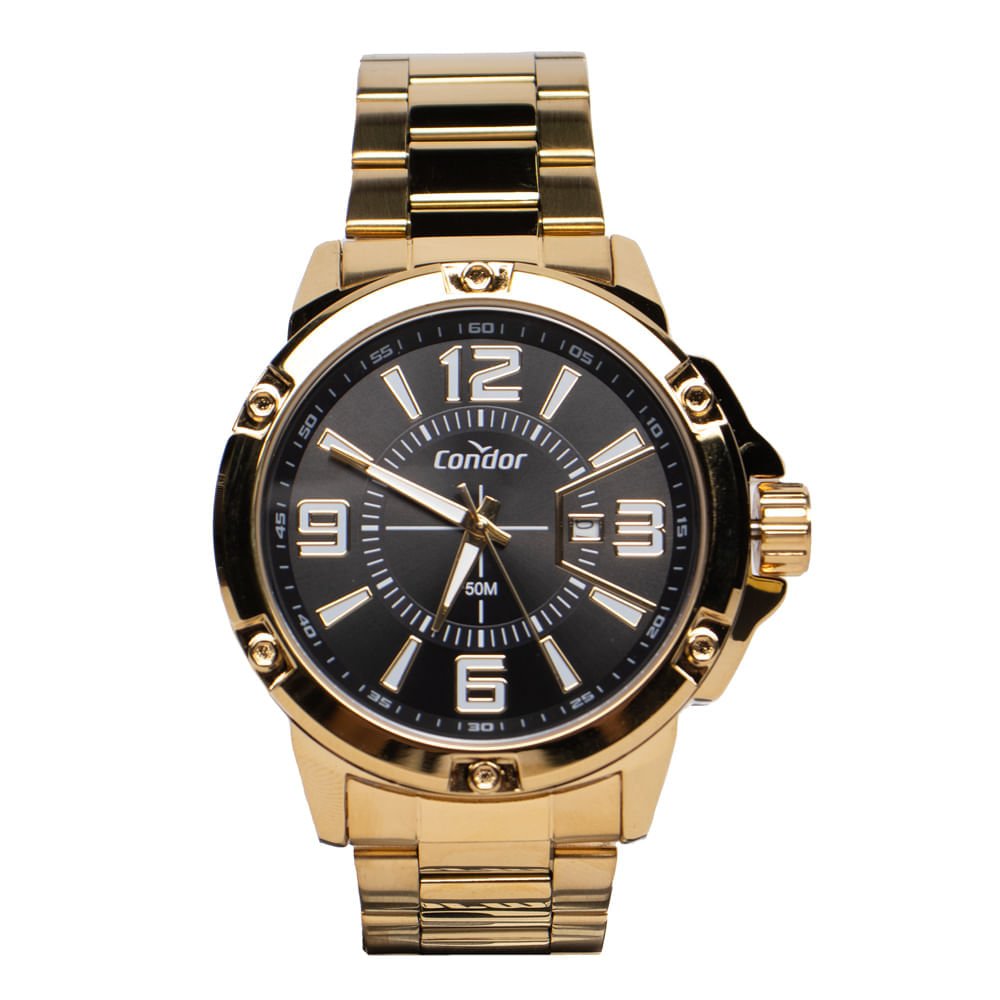 Relógio Masculino Condor Co2115ndx/4d Esportivo Dourado