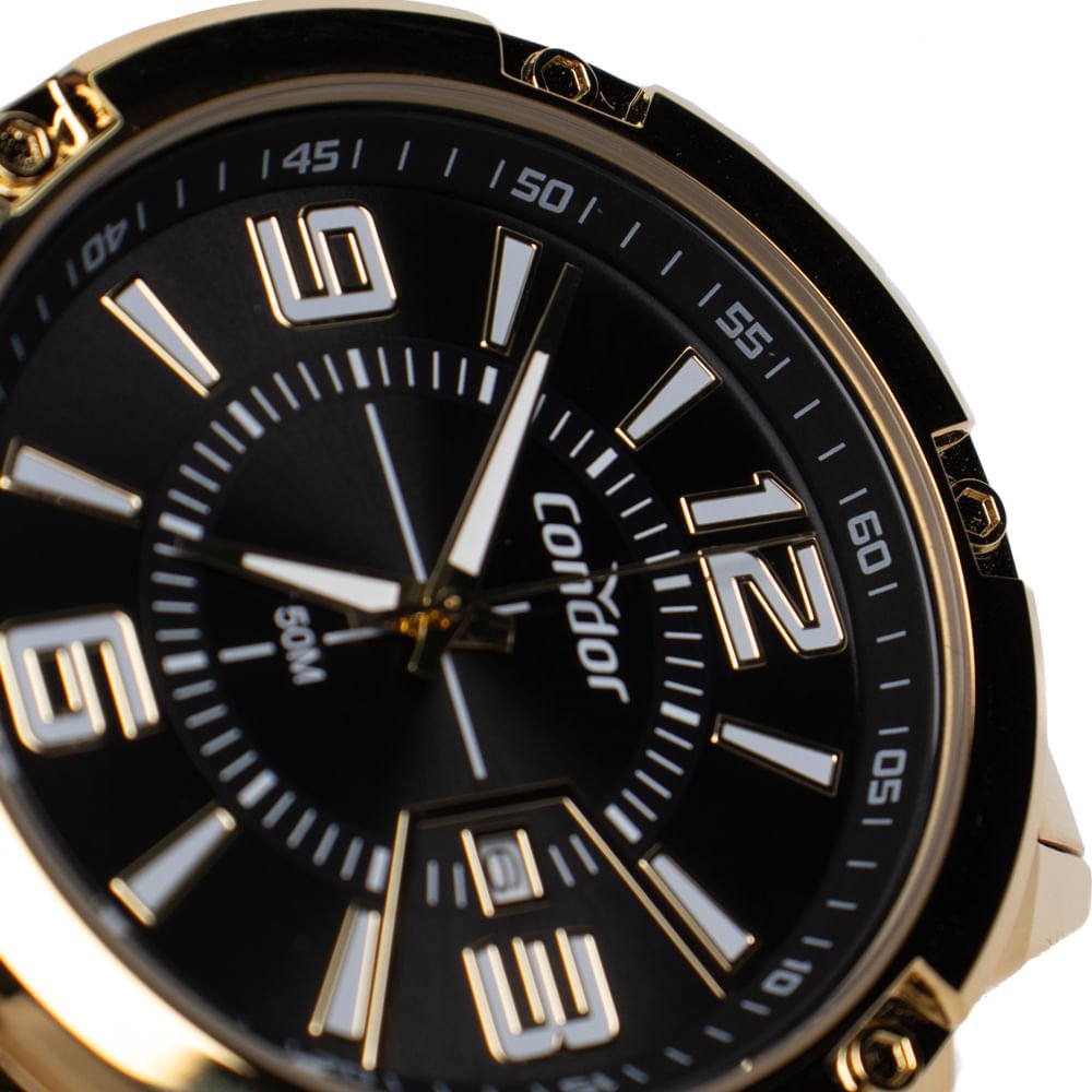 Relógio Masculino Condor Co2115ndx/4d Esportivo Dourado Dourado 3
