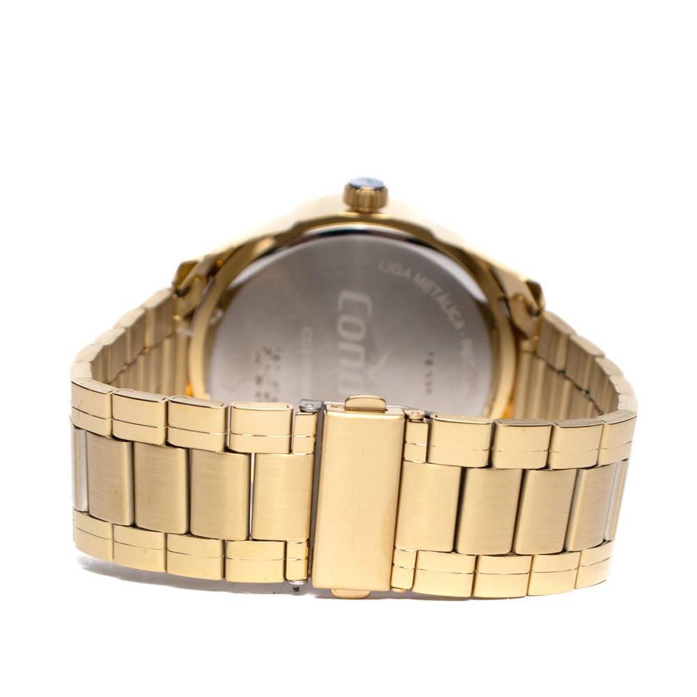 Relógio Masculino Condor Co2115nby/4p Esportivo Dourado Dourado 2
