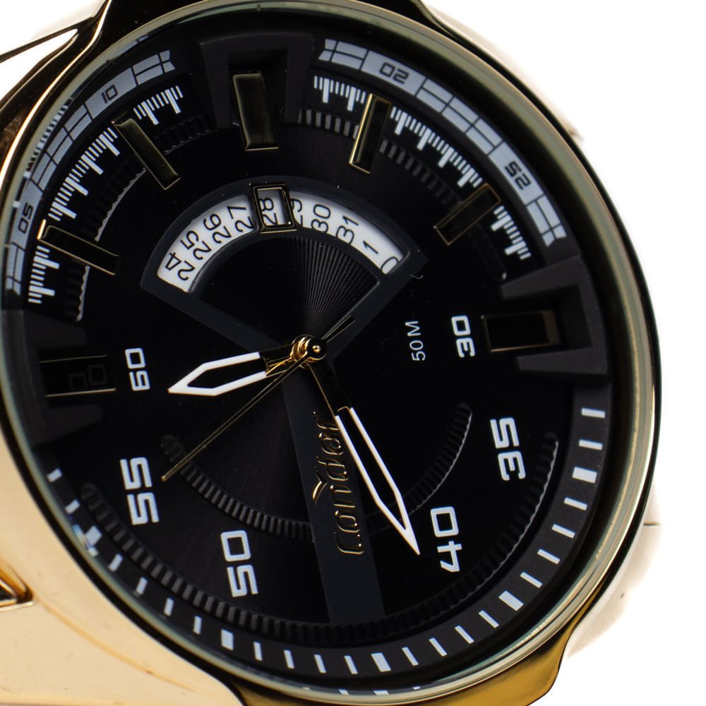 Relógio Masculino Condor Co2115nby/4p Esportivo Dourado Dourado 3