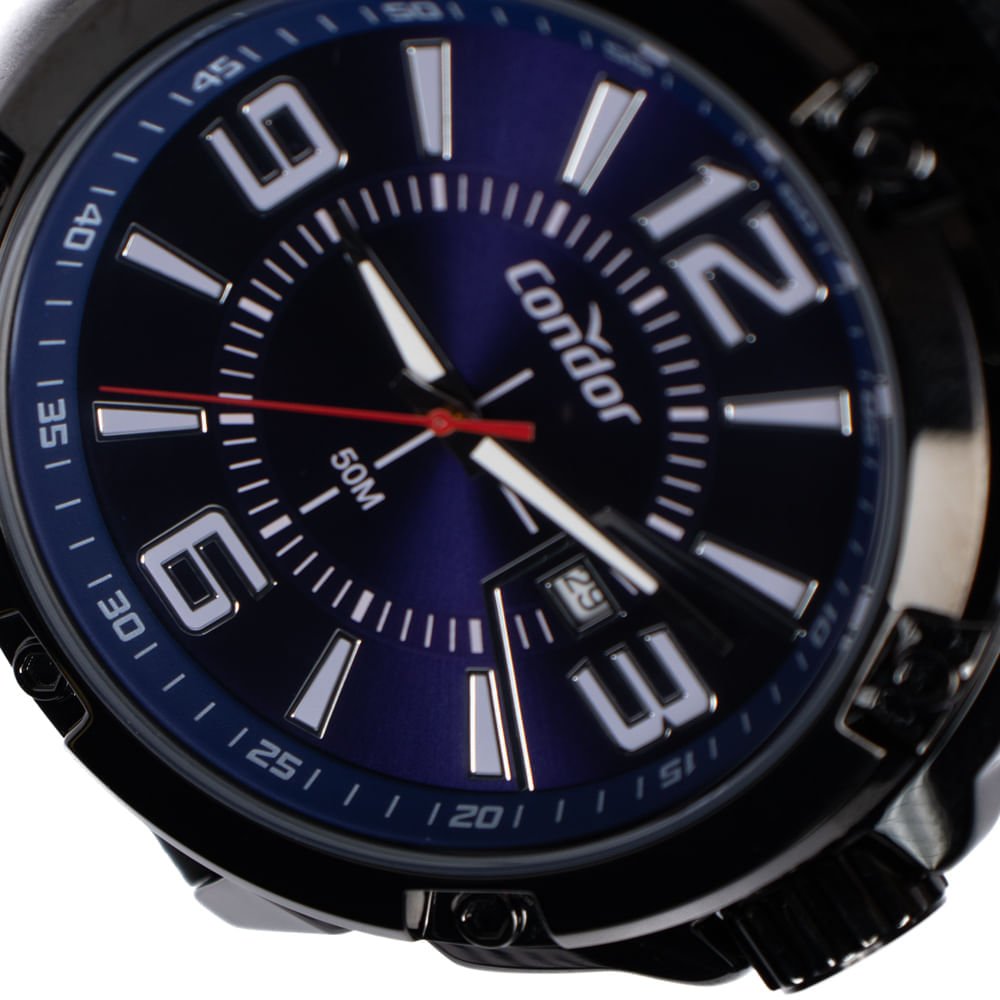 Relógio Masculino Condor Co2115ndy/5p Esportivo Preto Preto 4
