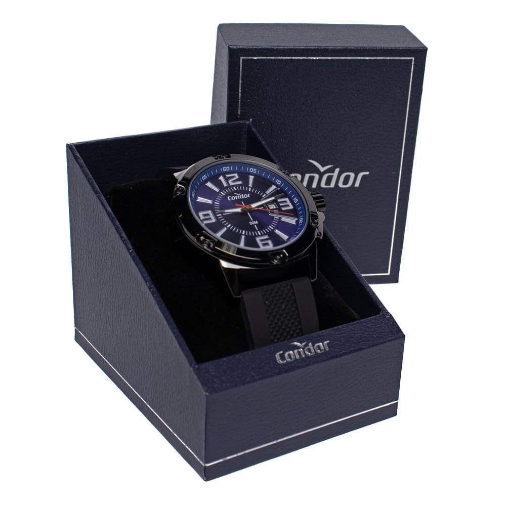 Relógio Masculino Condor Co2115ndy/5p Esportivo Preto Preto 5