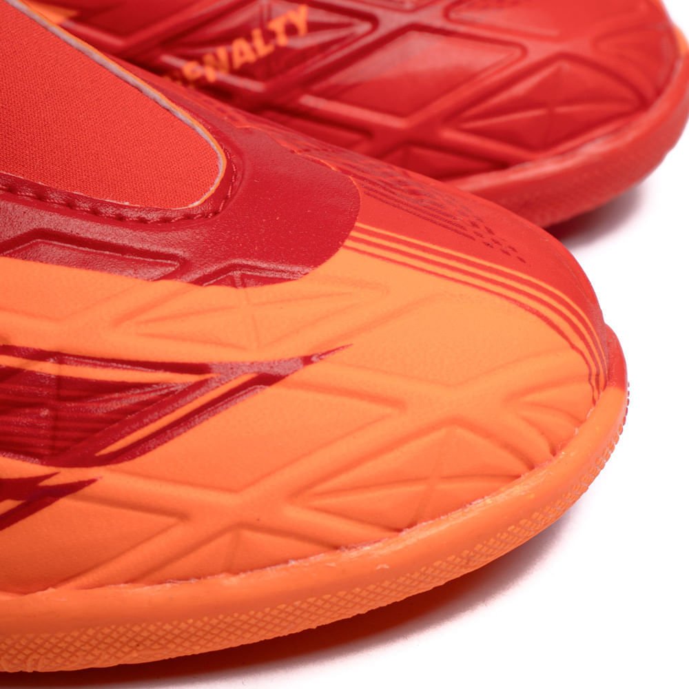 Chuteira Futsal Infantil Penalty RX Y5 Lock Vermelho/Laranja Vermelho 6