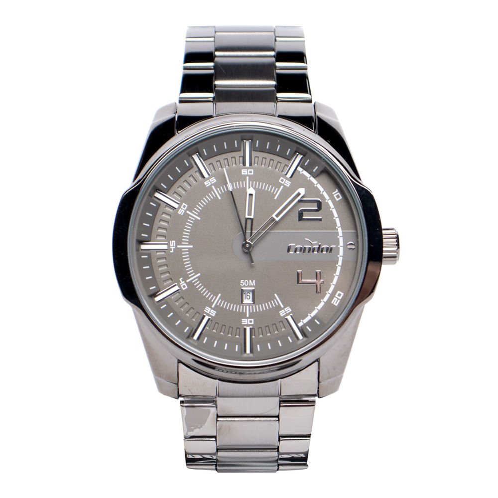Relógio Masculino Condor Co2115ncf Speed Robusto Prata