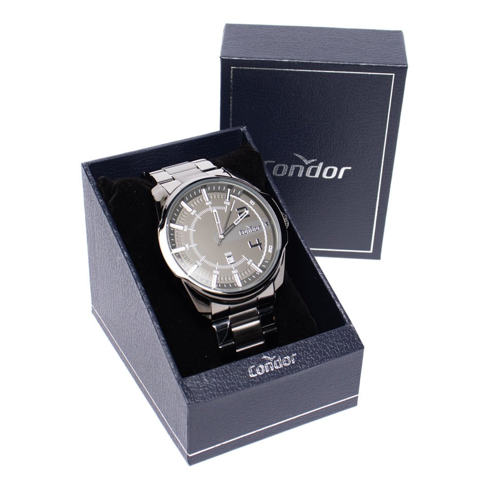 Relógio Masculino Condor Co2115ncf Speed Robusto Prata Prata 3