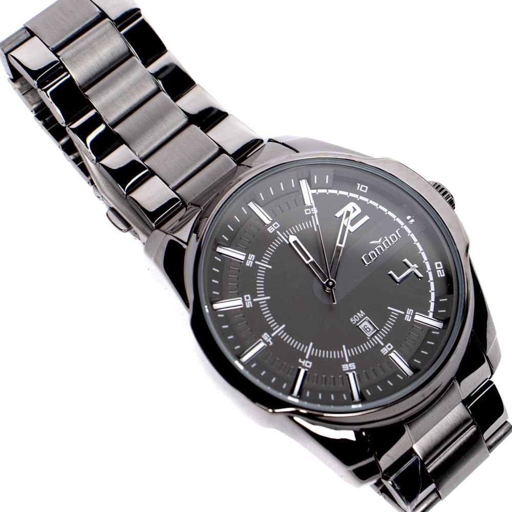 Relógio Masculino Condor Co2115ncf Speed Robusto Prata Prata 4