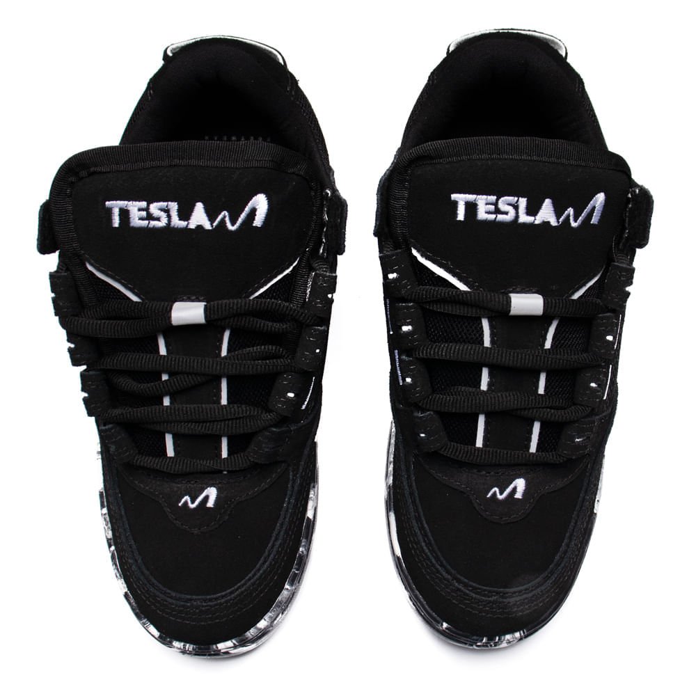 Tênis Masculino Tesla Coil Black Reflect Mesclado Preto Preto 4
