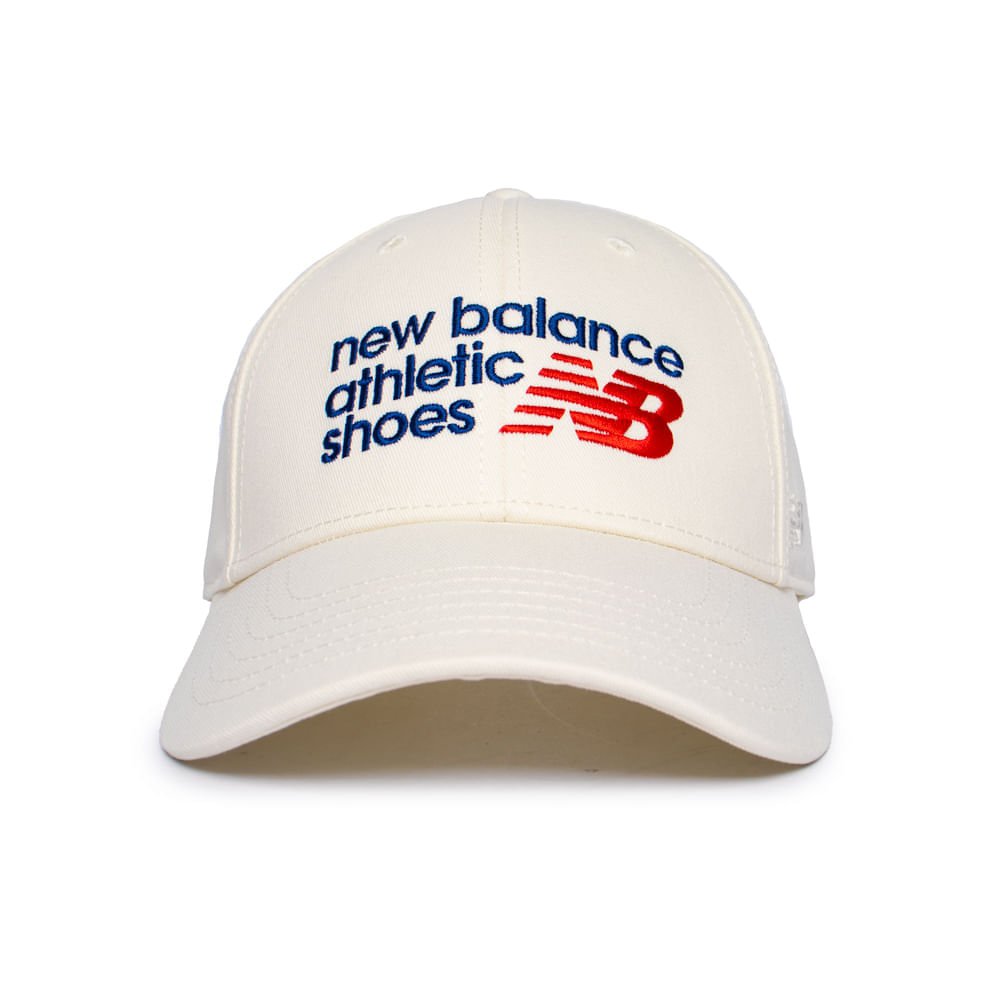 Boné Unissex New Balance Painel Athletics Off White Branco 2