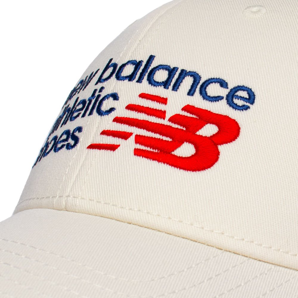 Boné Unissex New Balance Painel Athletics Off White Branco 5