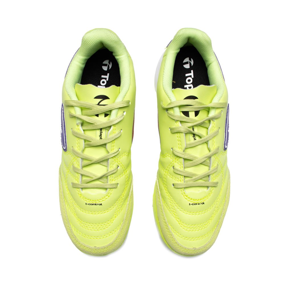 Chuteira Futsal Infantil Topper Maestro Club V Verde Neon Verde 4