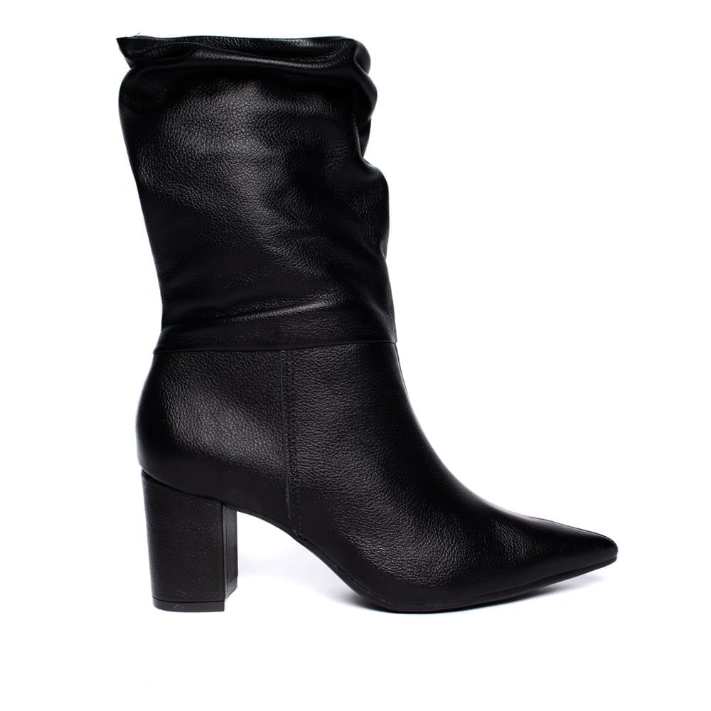 Bota Feminina Via Marte Slouchy Cano Médio Preto