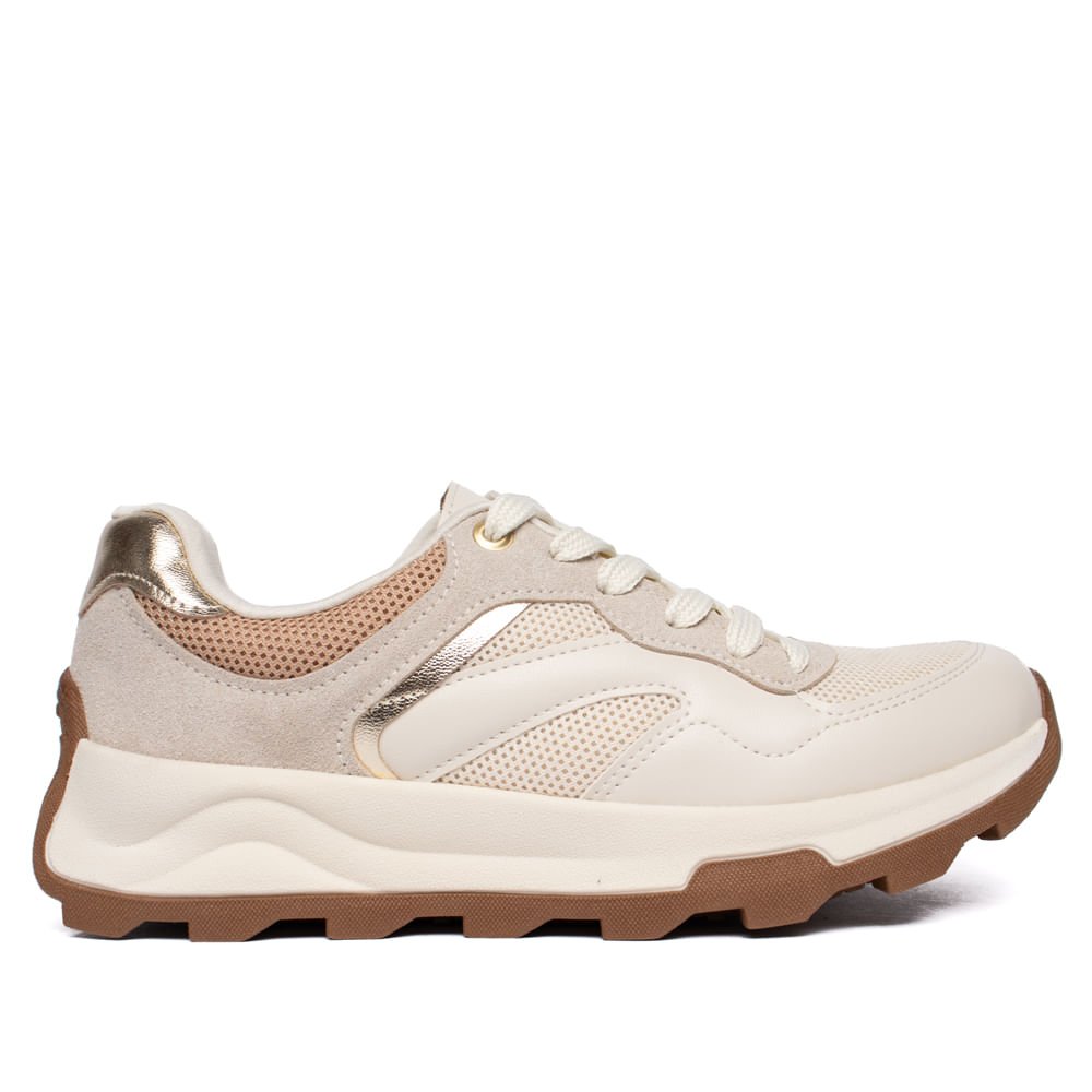 Tênis Feminino Beira Rio Chunky Casual Off White