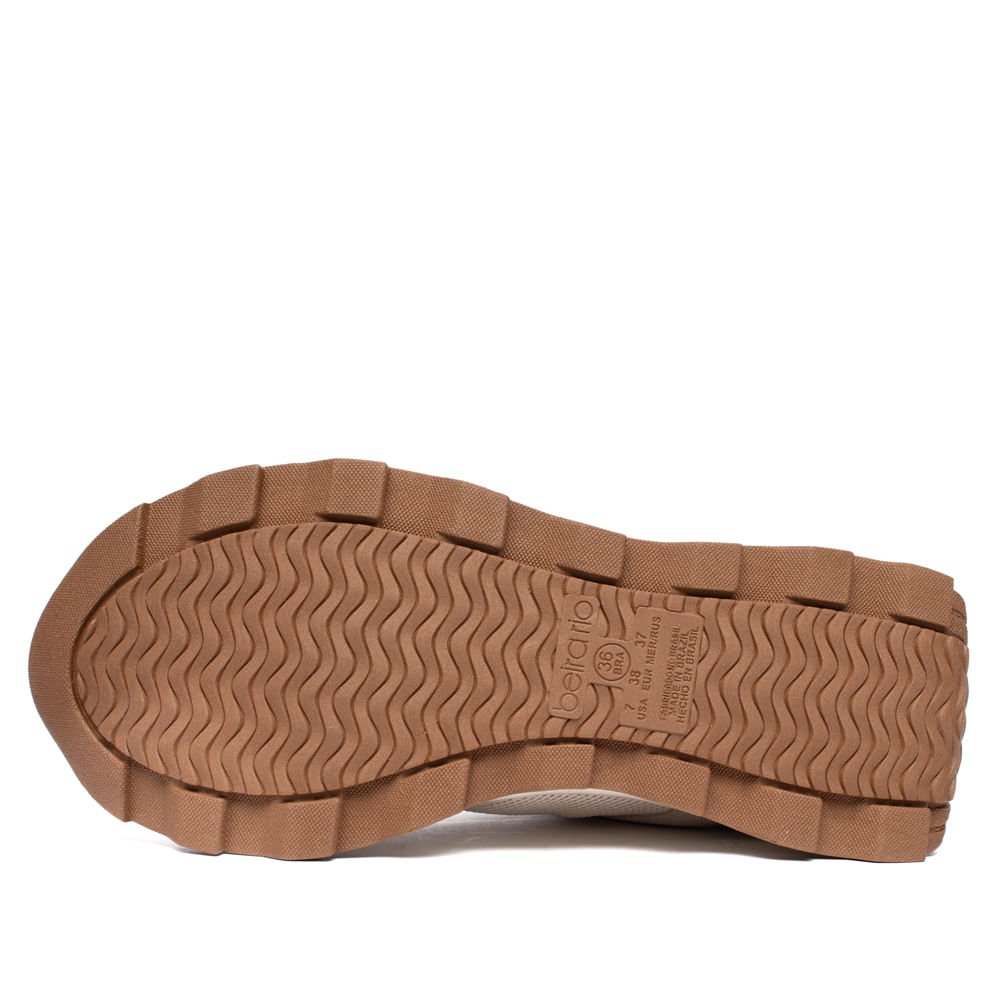 Tênis Feminino Beira Rio Chunky Casual Off White Bege 2
