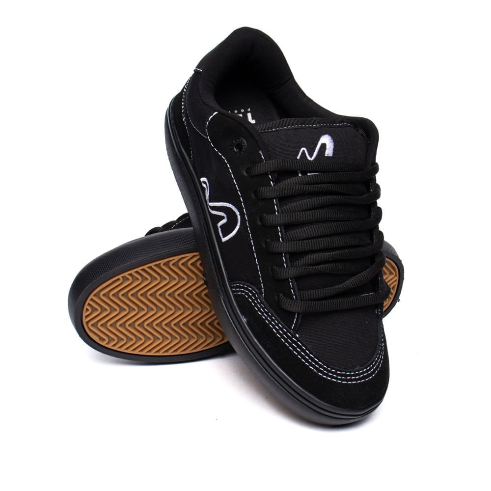 Tênis Masculino Tesla Flow Skate Preto Preto 6