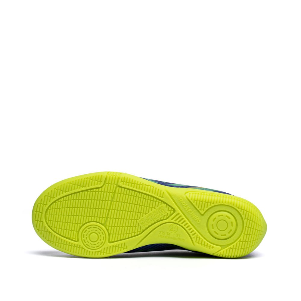 Chuteira Infantil Molekinho Futsal Seleção Azul/Amarelo Azul 2