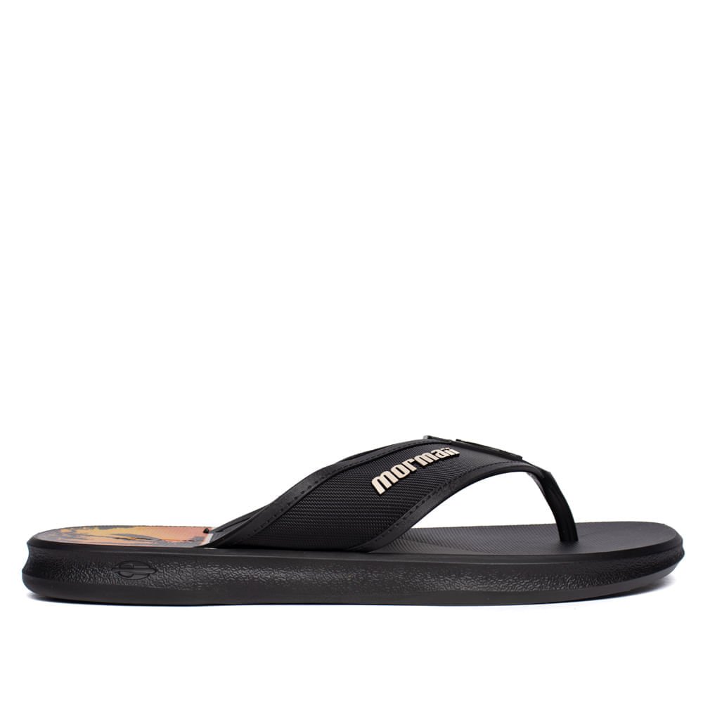 Chinelo Masculino Mormaii Wave Iii Preto/Laranja Preto 2