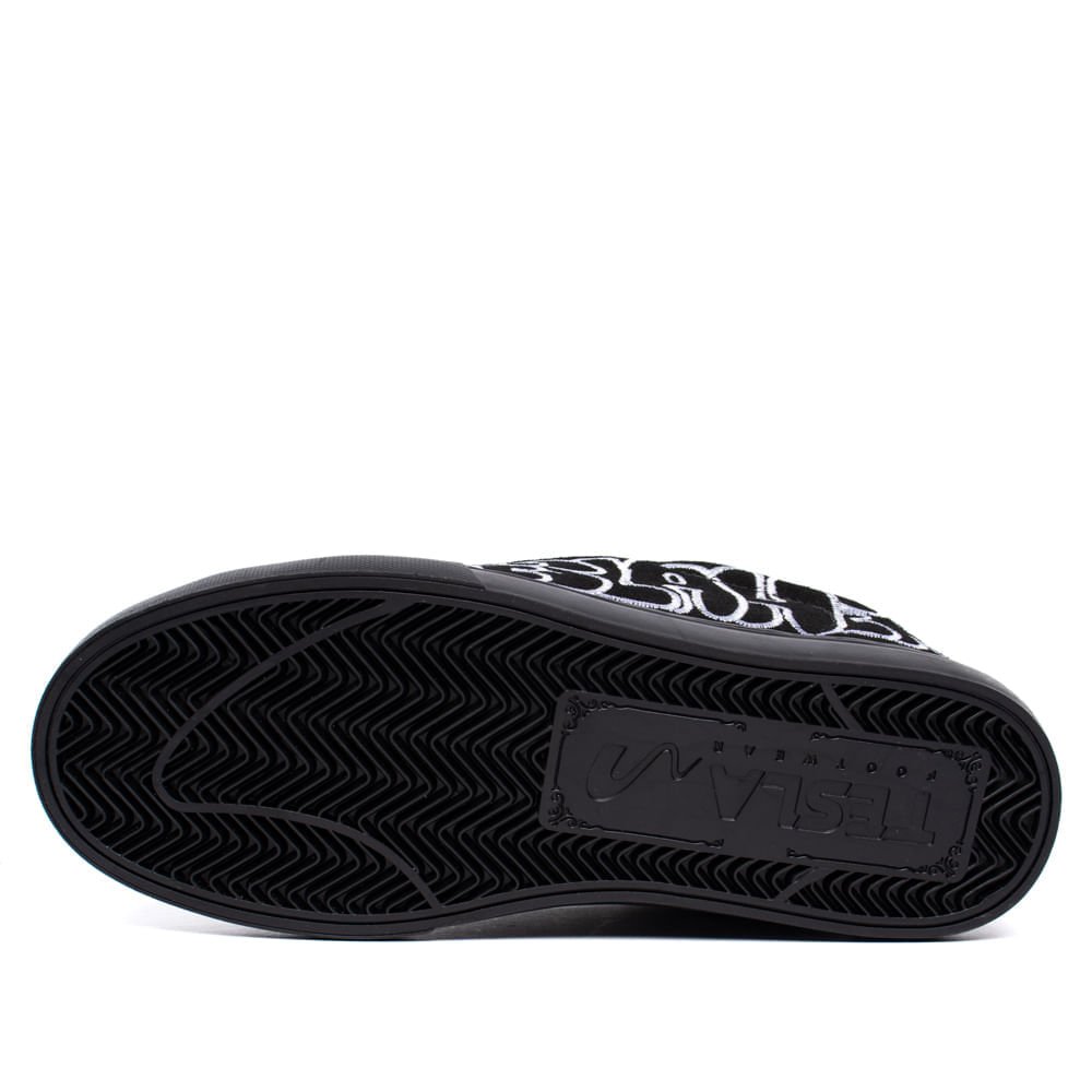 Tênis Masculino Tesla Hertz Black Art Preto Preto 2