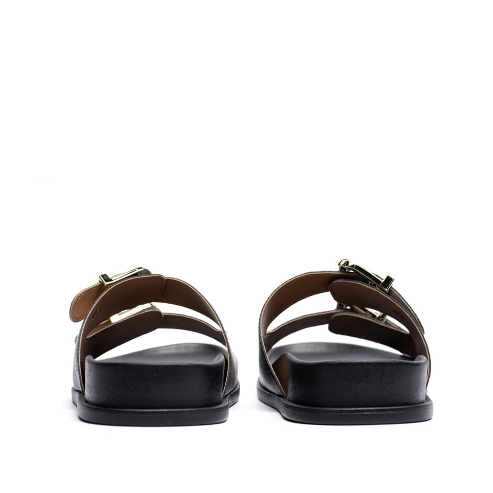 Chinelo Feminino Vizzano Fivelas Preto Preto 3
