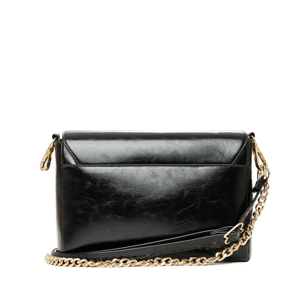 Bolsa Feminina Rafitthy Pequena Corrente Preto