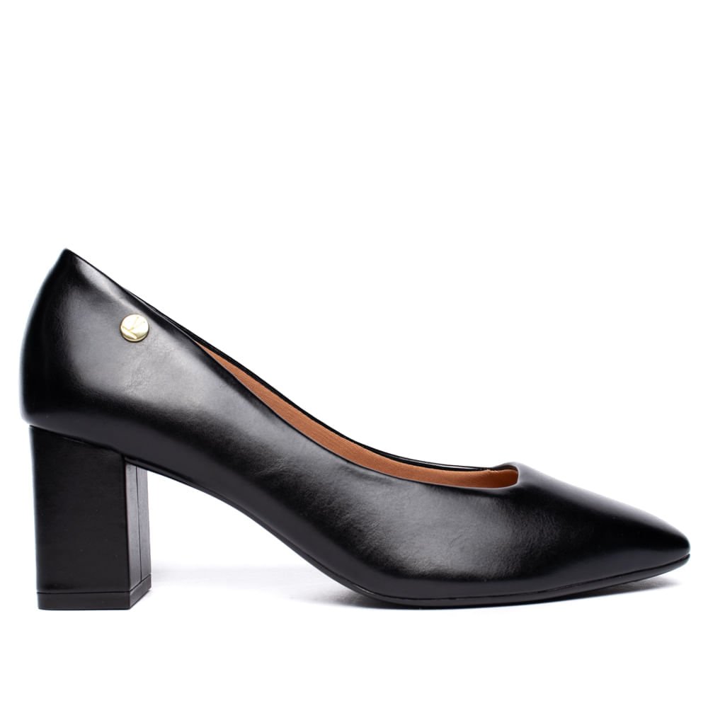 Sapato Feminino Vizzano Casual Bico Quadrado Preto