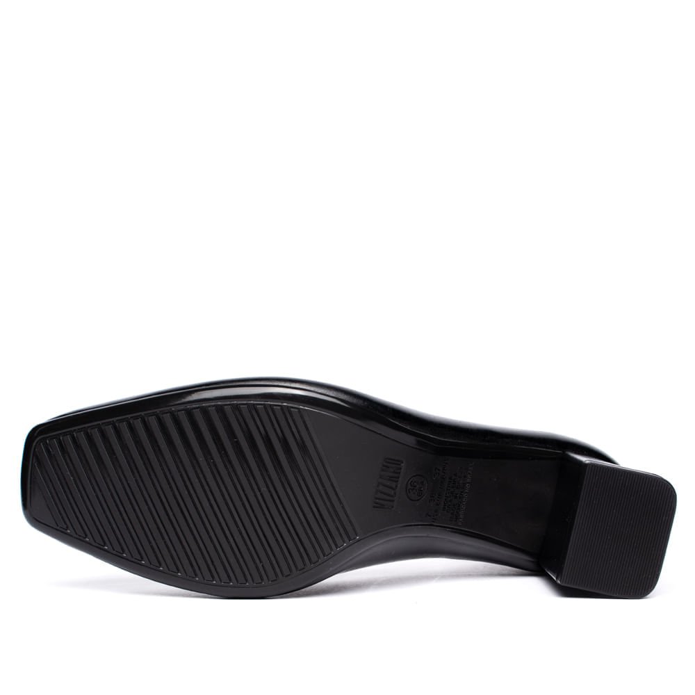 Sapato Feminino Vizzano Casual Bico Quadrado Preto Preto 2