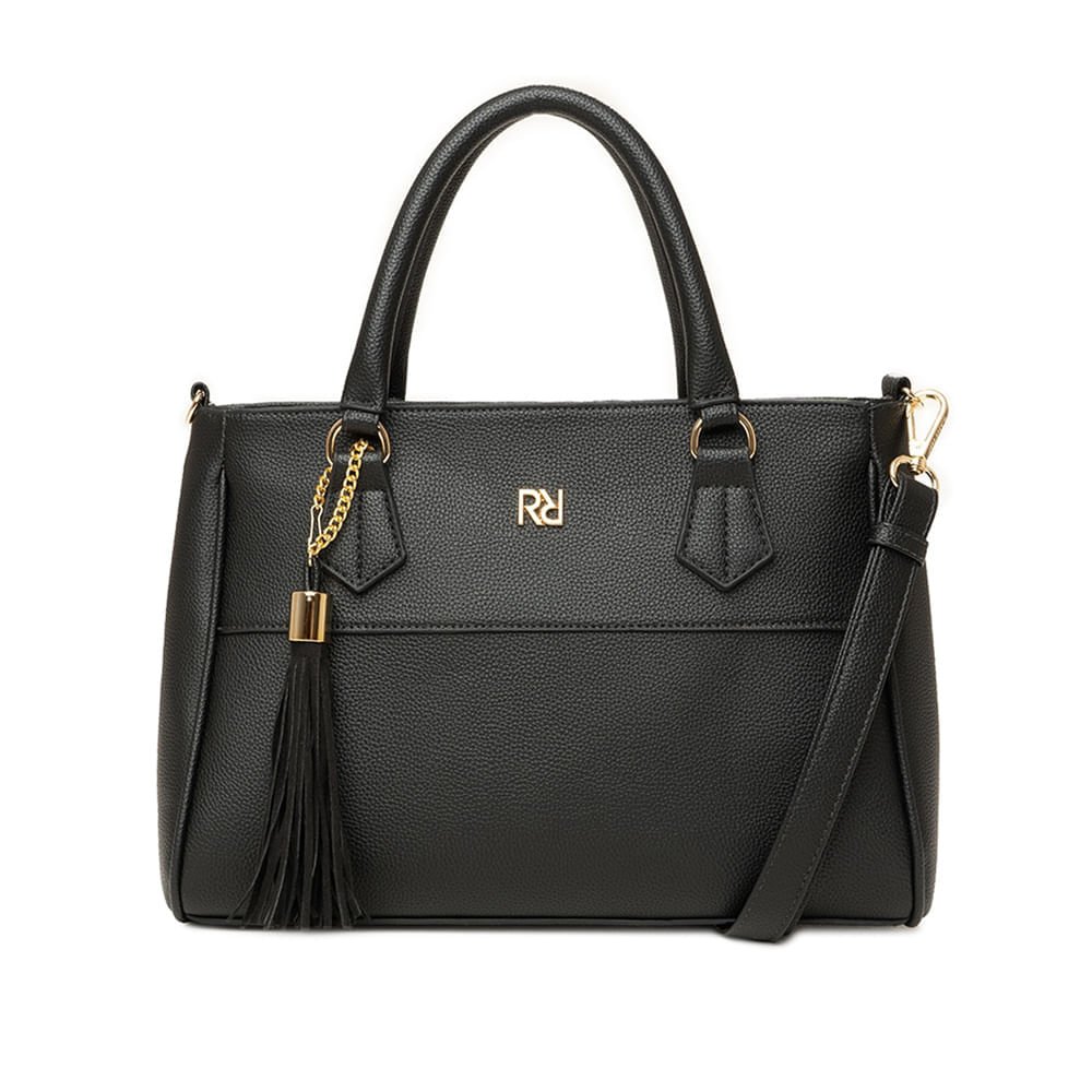 Bolsa Feminina Rafitthy Tote Estruturada Preto