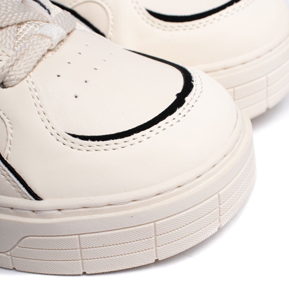 Tênis Feminino Via Marte Casual Flatform Off White Branco 5