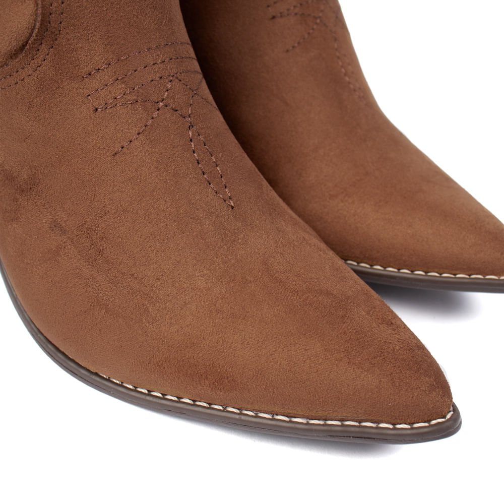Bota Feminina Via Marte Country Camurça Marrom Marrom 5
