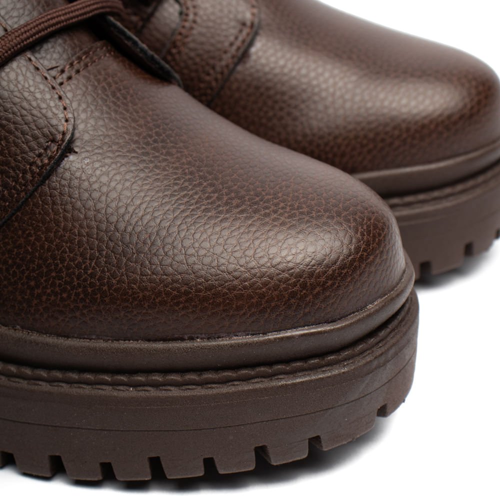 Bota Feminina Via Marte Biker Tratorada Marrom Marrom 5