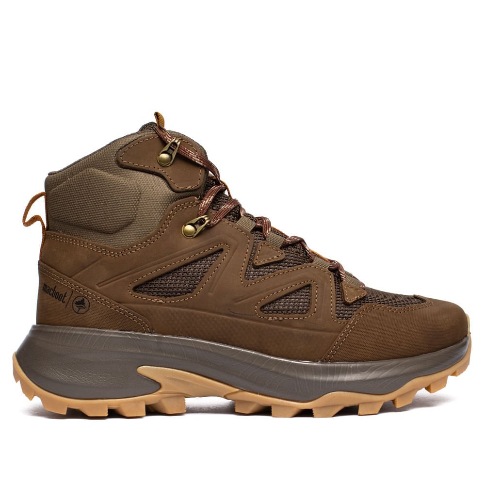 Bota Masculina Macboot Adventure Cano Alto Marrom