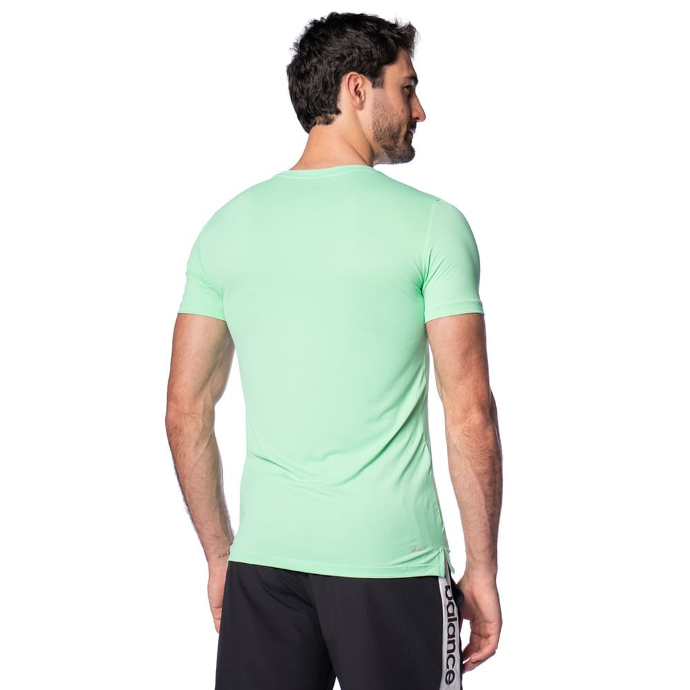 Camiseta Masculina New Balance Essential Esportiva Verde Verde 2