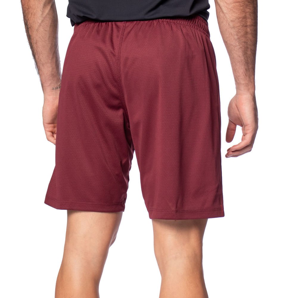 Calção Masculino Umbro Pro 5 Esportivo Bordo Vermelho 2