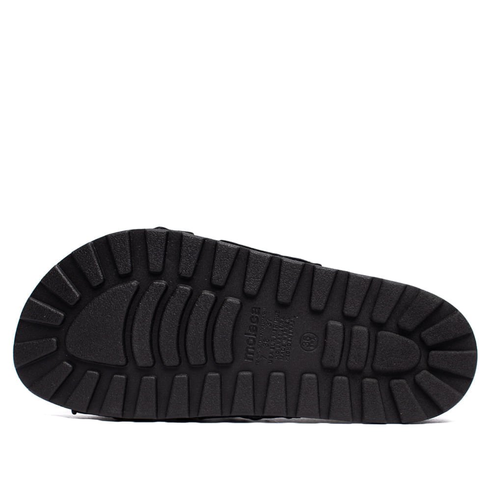 Tamanco Feminino Moleca Flatform Laço Napa Suprema Preto Preto 3