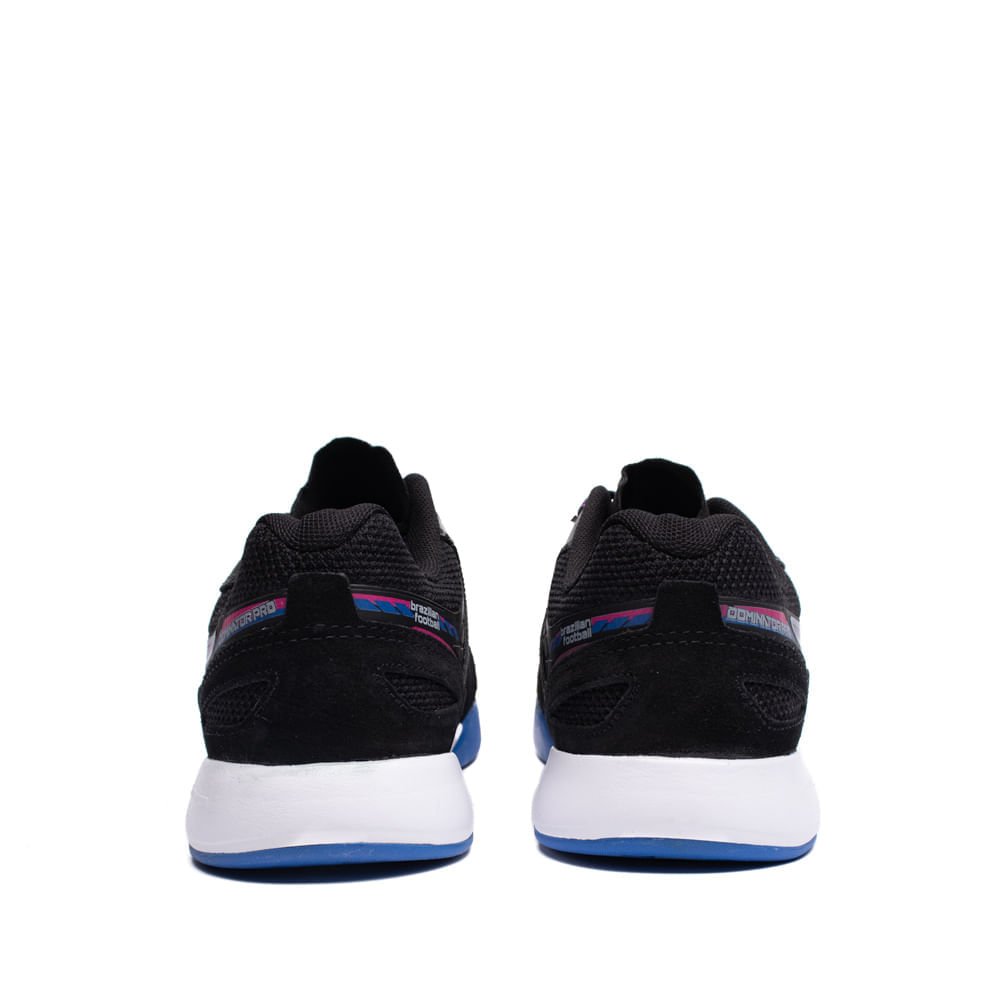Chuteira Futsal Masculina Topper Dominator Pro Vi Preto/Azul Preto 3