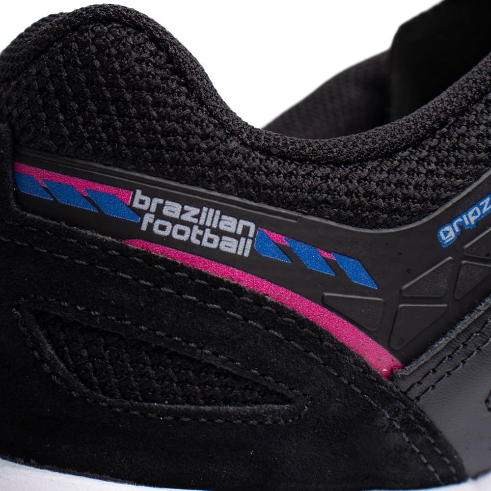 Chuteira Futsal Masculina Topper Dominator Pro Vi Preto/Azul Preto 7