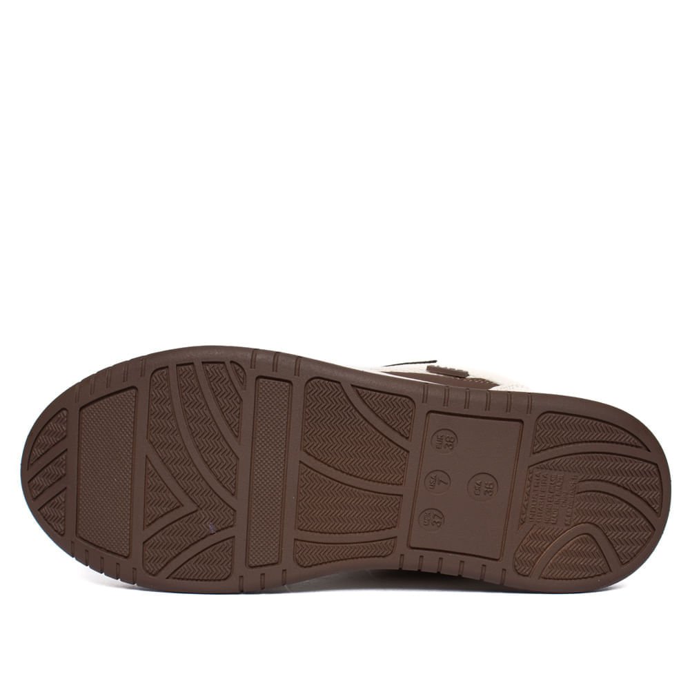 Tênis Feminino Via Marte Napa Caixa Alta Marrom/Off White Marrom 2