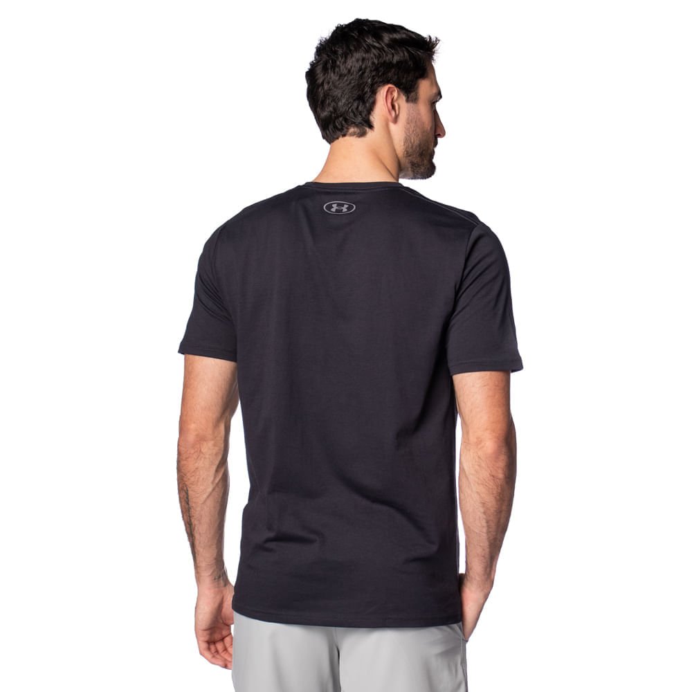 Camiseta Masculina Under Armour Sportstyle Preto Preto 2