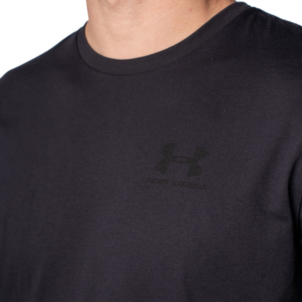 Camiseta Masculina Under Armour Sportstyle Preto Preto 3