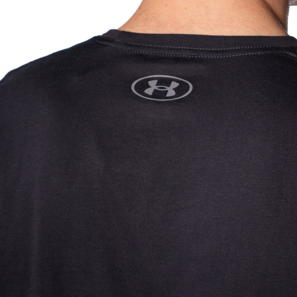 Camiseta Masculina Under Armour Sportstyle Preto Preto 4