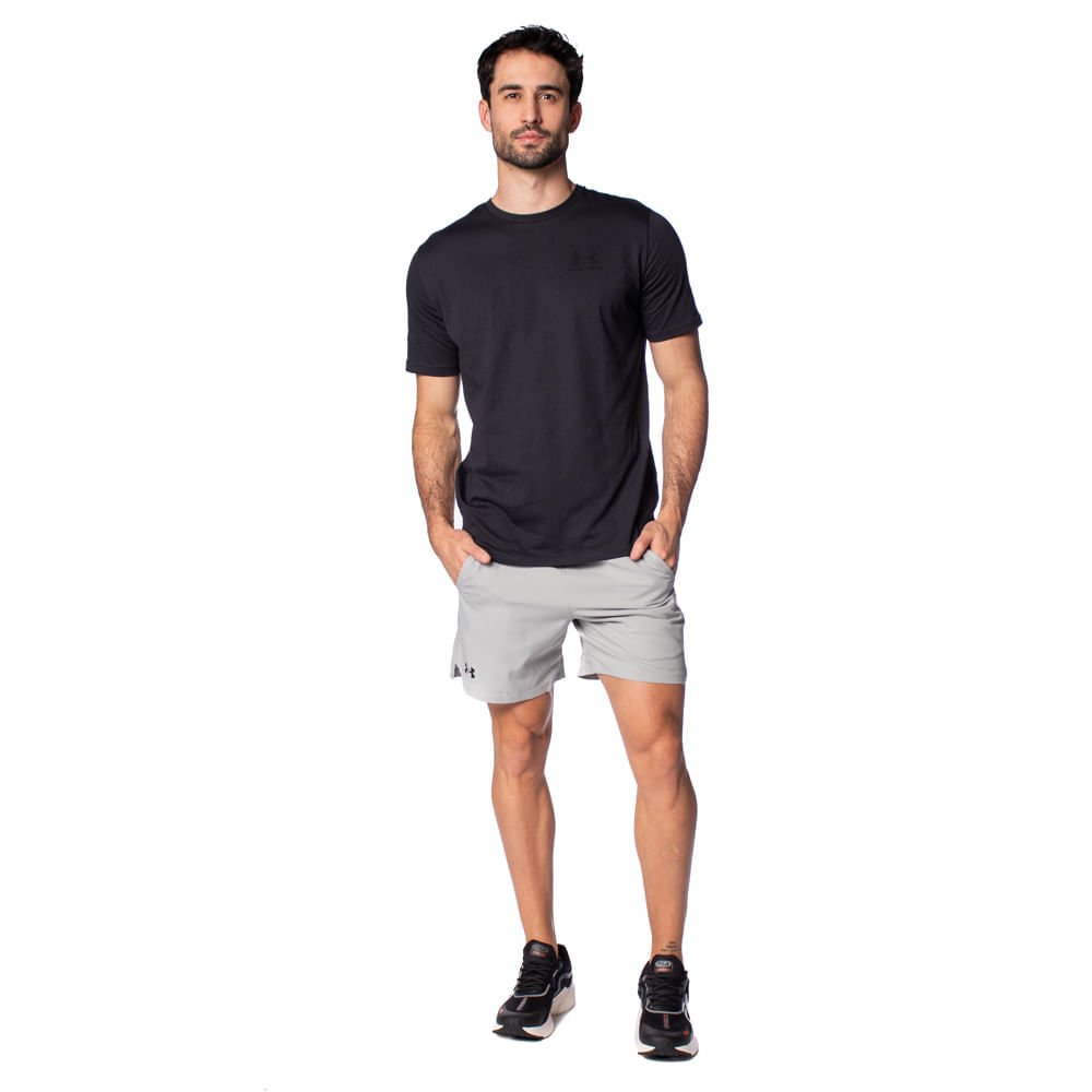 Camiseta Masculina Under Armour Sportstyle Preto Preto 5